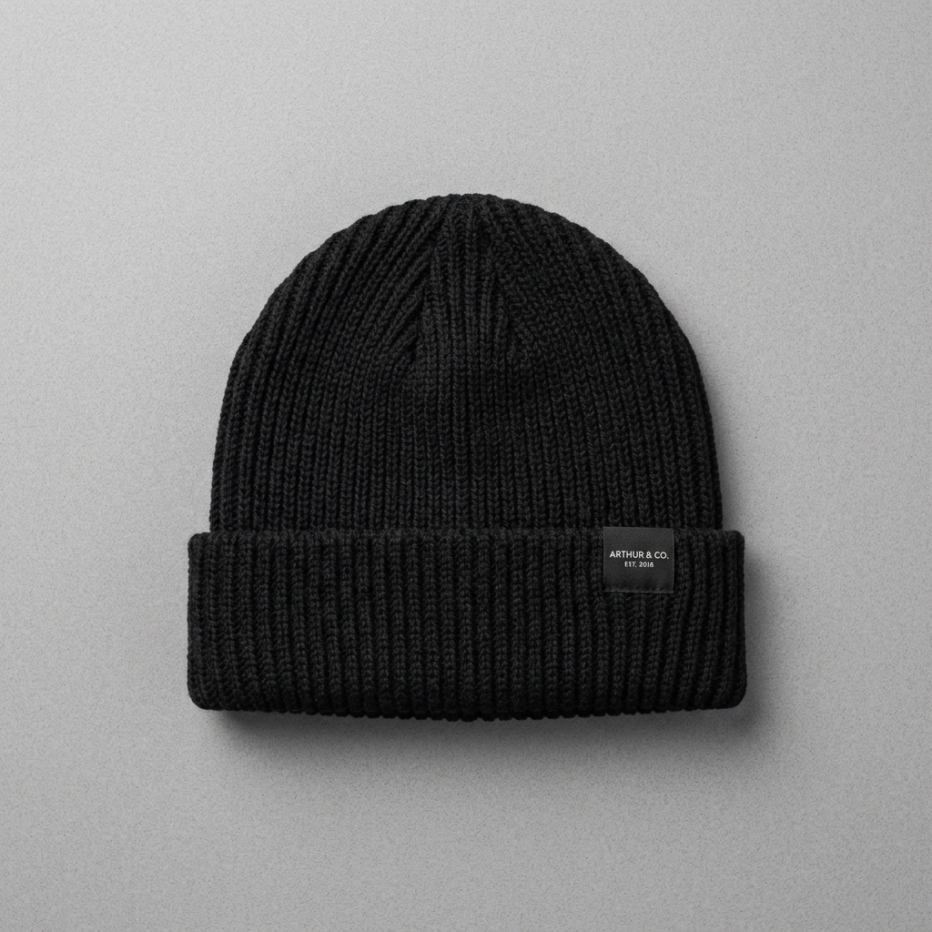 Ribgebreide Beanie